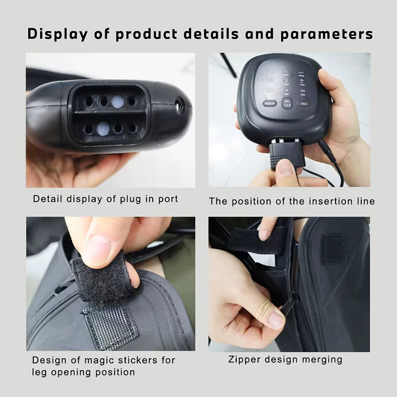 Air Compression Circulation Leg Massage Air Pressure Recovery Boots Power Pump Lymphatic Drainage Device Professional Athletes
