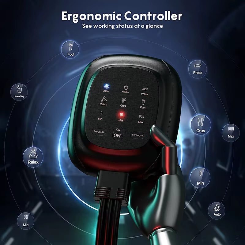 Air Compression Circulation Leg Massage Air Pressure Recovery Boots Power Pump Lymphatic Drainage Device Professional Athletes